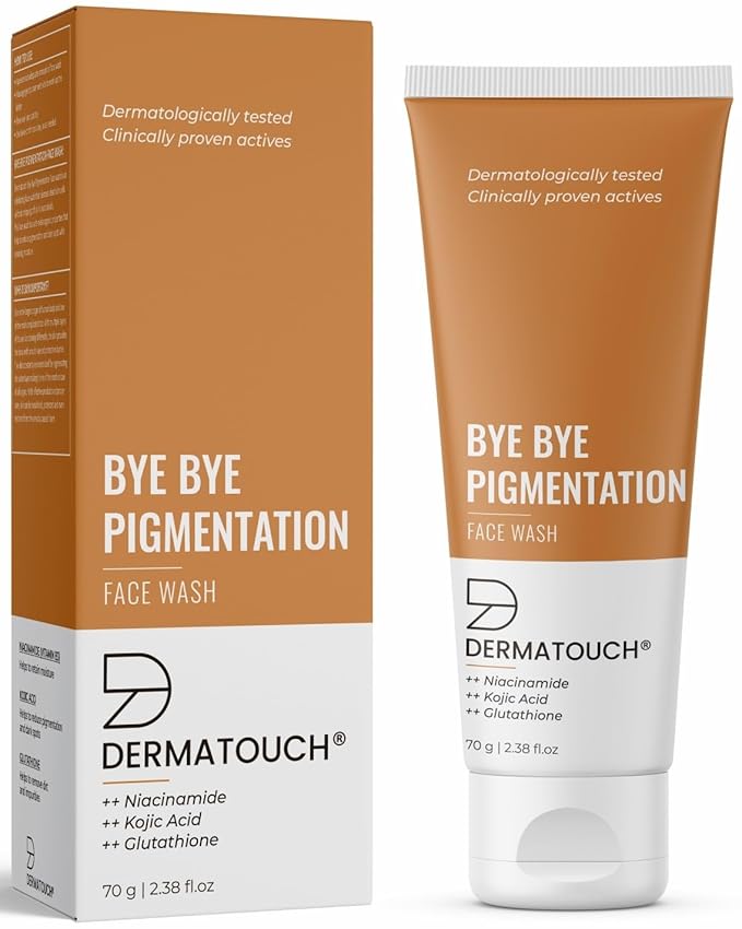 DERMATOUCH Bye Bye Pigmentation Face Wash || Anti Pigmentation for Women/Men with Niacinamide, Kojic Acid, & Glutathione